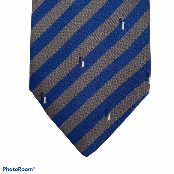 Fibre Cravate De Luxe Stripped Patterned Neck Tie - Picture 1 of 4